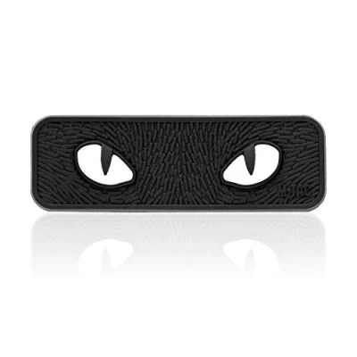 Image of M Tac Cat Eyes Morale Patch Tactical Hook Fasteners (Black)