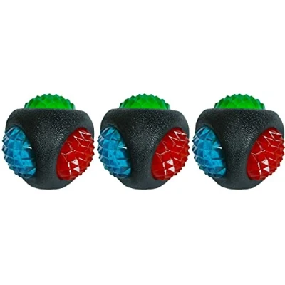 Image of Jolly Doggy Catch &amp; Flash Ball 7cm (Pack of 3)