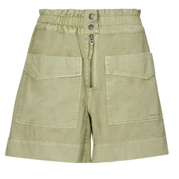 Image of Pepe Jeans ANNA Shorts, Women&#039;s, Size: Small, Washed green
