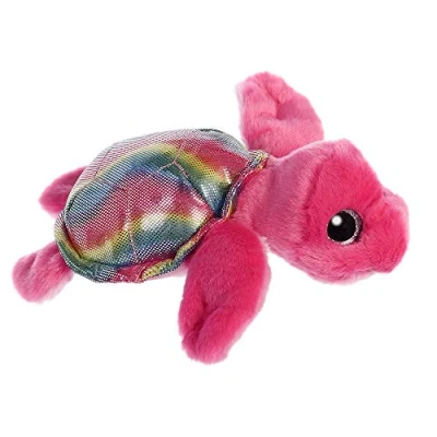 Image of Aurora, 61021, Sparkle Tales, Oceana Turtle, 7In, Soft Toy, Hot Pink