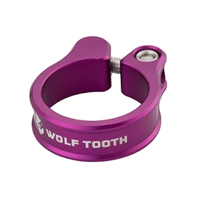Image of Wolf Tooth Seatpost Clamp 36.4mm Purple Customisable Bike Accessories and Components Precision Engineered