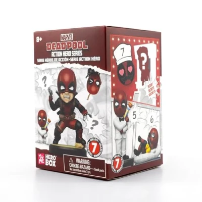 Image of YuMe Deadpool Hero Box Action Series Featuring Several Figure Collectables in Fun Poses for Children and Adults Ages 8 up, Figures from The Marvel