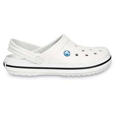 Image of Crocs Unisex Crocband Clogs, White, 6 UK Men/ 7 Women