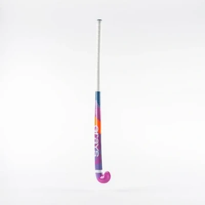 Image of GRAYS Riptide Ultrabow Junior Wooden Hockey Stick Pink/Blue (30&quot;)