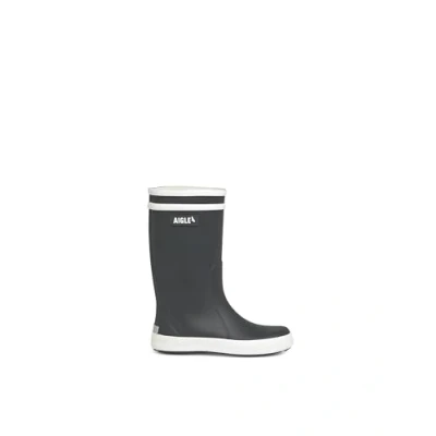 Image of Aigle Lolly Pop 2 Rain Boot, Navy Blue White, 11.5 UK Child