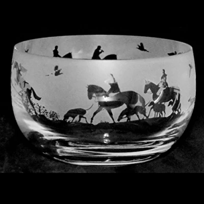 Image of ANIMO GLASS Hunting Small Crystal Bowl