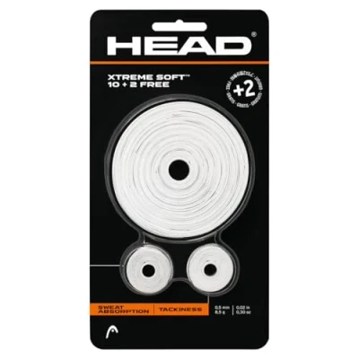 Image of HEAD Unisex&#039;s Blister Xtreme Soft 10 Plus 2 Over Grip Multi Colour/White, Onesize