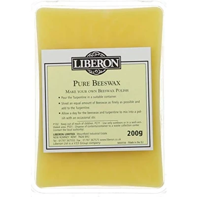 Image of Liberon BPUR200G 200g Purified Beeswax Block