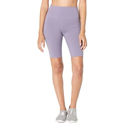 Image of Skechers Women&#039;s Go Walk High Waisted 10&quot; Bike Shorts, Purple, M UK