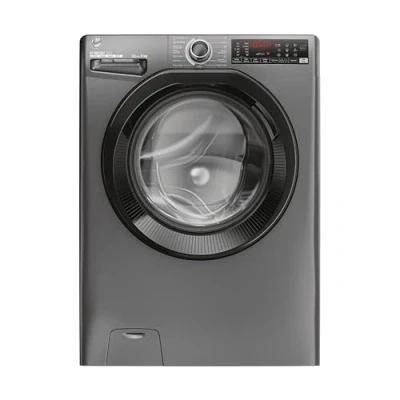 Image of Hoover H3WPS496TAMBR680 Freestanding Washing Machine with LED Display, 9kg Load, 1400RPM, Power Motor, White, A Rated
