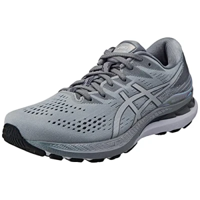 Image of Asics Gel Kayano 28 Mens Grey Running Trainers Size UK 14