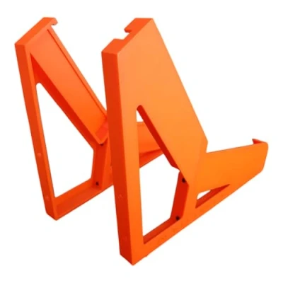 Image of Acid Console Desktop Stand for 2 Behringer TD 3 &amp; RD 6 Synthesizers, Neon Orange, 15 and 60 Angles