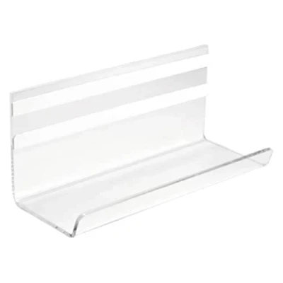 Image of SIGEL GL199 Pen Tray, with adhesive strip, 17 cm, clear, acrylic