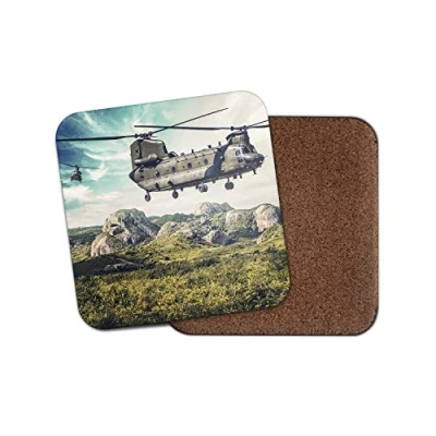 Image of 1 x Chinook Helicopter Coaster Plane Pilot Mountains Flight #15542