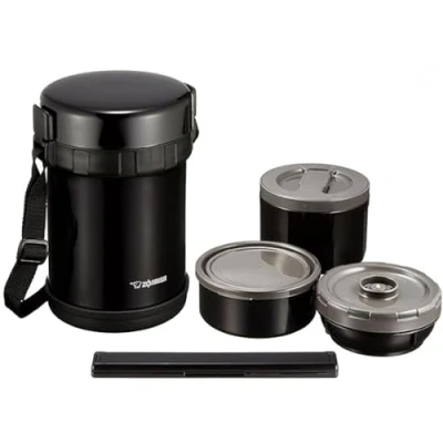 Image of Zojirushi Thermal Stainless Lunch Box BENTO Bako SL GH18 BA (Japan Import)