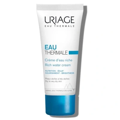 Image of Uriage Daily Rich Moisturizing Face Cream with Hyaluronic Acid, 40ml Provides 24H Intense Hydration to Dry Skin Fresh &amp; Delicate Fragrance Enriched Thermal Water Non Comedogenic