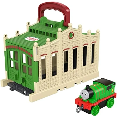Image of abgee 900 GWX08 EA Thomas Push Along Connect &amp; Go Tidmouth Shed, Multicolour