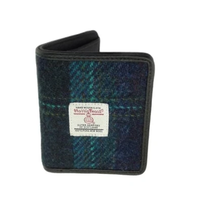 Image of Glen Appin Credit Card Holder Wallet (Colour 119 Blue with Turquoise Check)