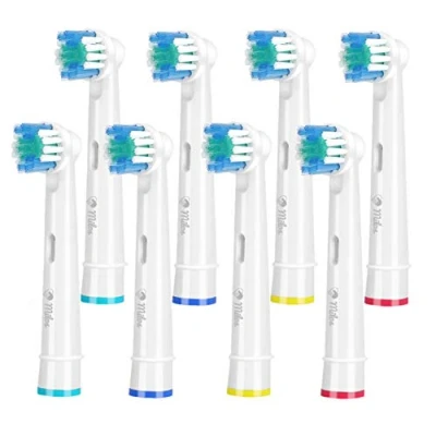 Image of Milos Replacement Toothbrush Heads/Pack of 8 Compatible with Braun Heads/Premium Electric Heads Oral B Head