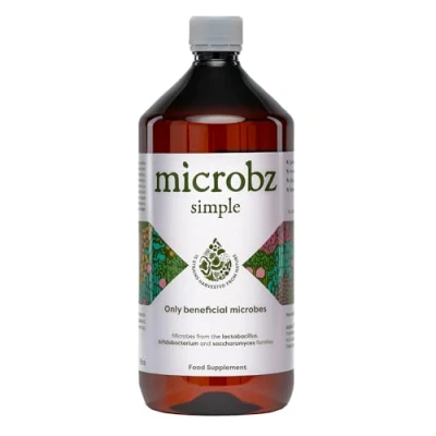 Image of MICROBZ Simple Liquid PROBIOTIC Bio Culture Complex Probiotics for Gut Health &amp; Digestive Support Supplement, Multi Strain Live Friendly Bacteria The Whole Family Vegan, 2 Month Supply