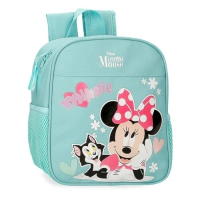 Image of Disney Joumma Minnie &amp; Figaro Backpack Preschool Blue 21x25x10cm Polyester 5.25L, Blue, One Size,