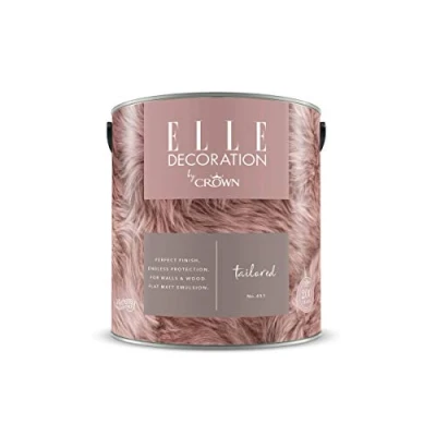 Image of ELLE Decoration by CROWN 2.5L Flat MATT Emulsion Paint Tailored No 451