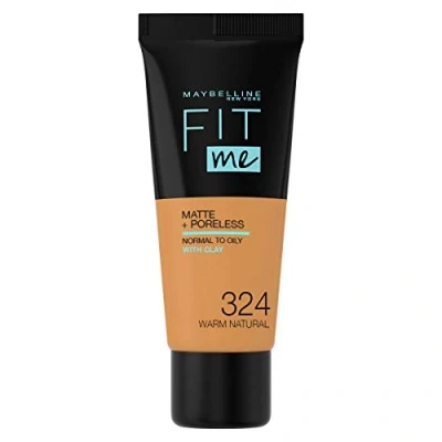 Image of Maybelline Fit Me Matte Liquid Foundation Warm Natural 324