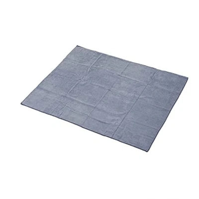 Image of Oypla Grey Microfibre Travel Sports Gym Swimming Beach Bath Towel
