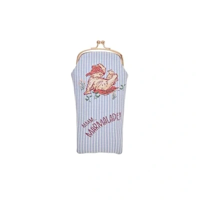 Image of Signare Paddington Bear Designs Classic Marmalade Handbags and Accessories (Glasses Pouch, Blue)