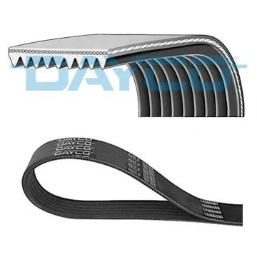 Image of 9x2295 V ribbed belt DAYCO 9PK2295HD 2295,0mm 9 FIAT: Ducato III Minibus