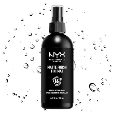 Image of NYX Professional Makeup Setting Spray, Long Lasting Formula, Finishing Vegan Matte Finish, Maxi Size, 180 ml
