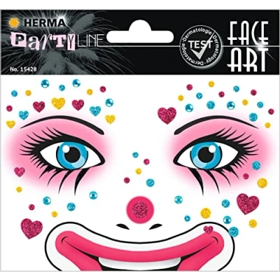 Image of HERMA 15428 Face Art Sticker, Clown Annie