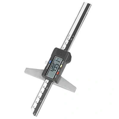 Image of Depth Gauge, 0 150mm High Accuracy Digital Stainless Steel Vernier Caliper Gauges mm/inch Measurement System Conversion
