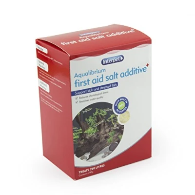 Image of Interpet Aqualibrium First Aid Salt Additive Tonic Treatment, Support Sick and Stressed Aquarium Fish, pH Buffer, 780 g