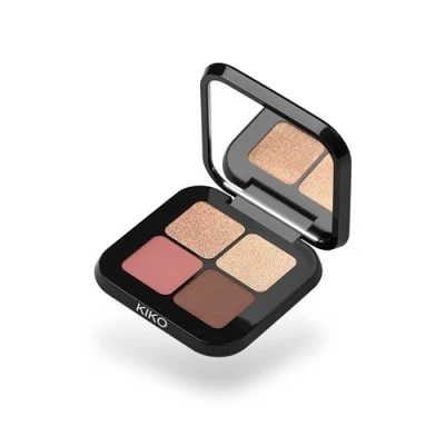 Image of KIKO Milano Bright Quartet Eyeshadow Palette 02 With Four Baked Eyeshadows For Wet And Dry Use