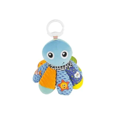 Image of LAMAZE Salty Sam the Octopus Baby Toy, Clip On Pram Toy &amp; Pushchair Newborn Sensory for Babies Boys Girls From 0 6 Months, Multi, 19.05 x 11.43 cm