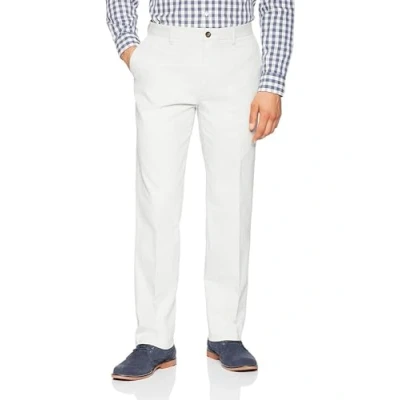 Image of Amazon Essentials Men&#039;s Classic Fit Wrinkle Resistant Flat Front Chino Trouser (Available in Big &amp; Tall), Silver, 32W / 30L