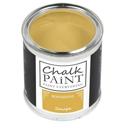 Image of Chalk Paint Everything® Senape (Mustard Yellow) 250 ml Water Based for Shabby Chic Furniture, Décor, and Upcycling Projects Non Toxic, Easy to Apply