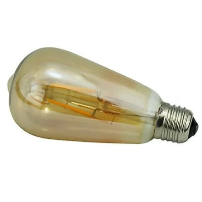 Image of Hntoolight Vintage Edison Bulb E27 220V Retro Lamp 40WAmpoule Light Incandescent Filament Bul (Brown Glass LED ST64 6W, Warm White(2700 3000K))