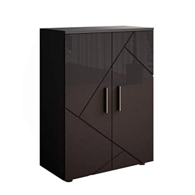 Image of Vicco Midi cabinet Irma, Anthracite high gloss, 60 x 81 cm