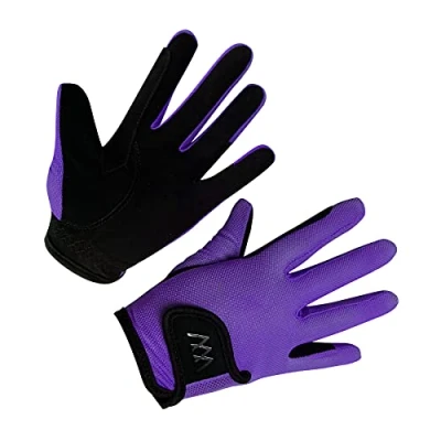 Image of Woof Wear Young Rider Pro Glove Ultra Violet Medium