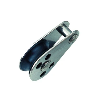 Image of Stainless Steel Pulley Block Fixed Pin, Nylon Sheave