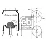 Image of 550025978 Boot, air suspension FEBI BILSTEIN 38828