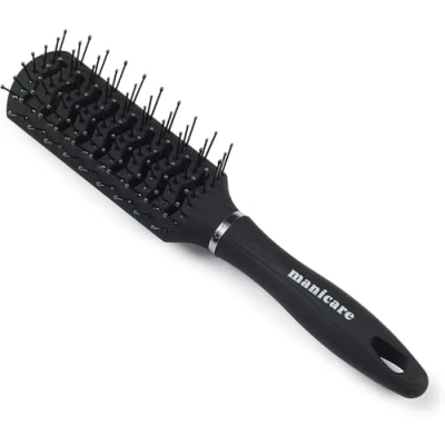 Image of Manicare Vent Brush For Blow Drying And Styling Hair, Suitable All Hair Lengths Types, Detangles, Adds Volume Lifts Use On Wet Or Dry Ball Tipped Bristles Vented Hairbrush