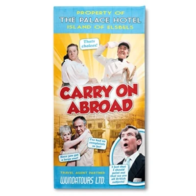 Image of Carry On Abroad Films Elsbels Palace Hotel Official Beach Towel Sid James