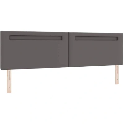 Image of vidaXL Headboard Plain Design Grey 200 cm Faux Leather