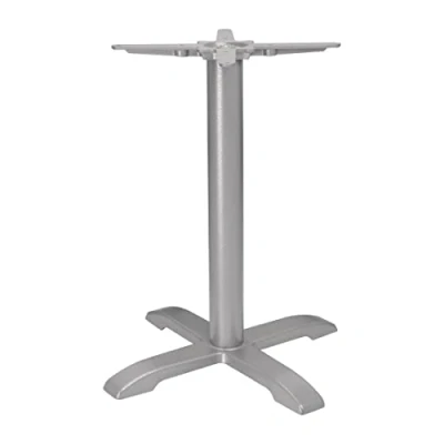 Image of Bolero Heavy Duty Cast Iron Table Base Grey Bar Dining Clubs Restaurant Cafes Pubs Dimensions: 611(W)x720(H)mm FT028