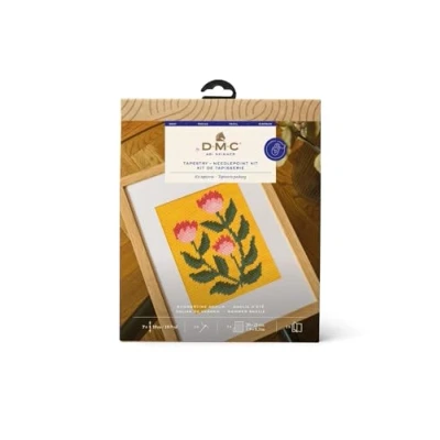Image of DMC Summertime Dahlia Medium Tapestry Needlepoint Kit