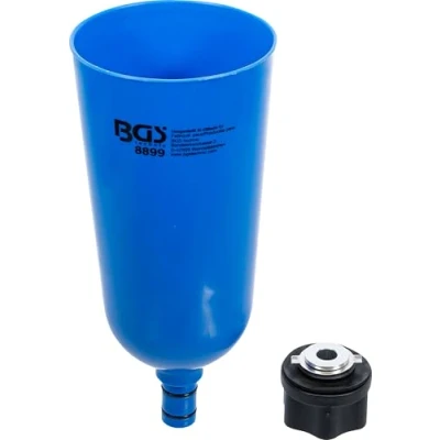 Image of BGS 8899 Oil Funnel with Bayonet Adaptor for VAG, Mercedes Benz, BMW, Porsche, Volvo