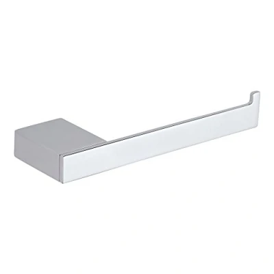 Image of Milano Arvo Modern Wall Mounted Square Bathroom Toilet Roll Holder Chrome